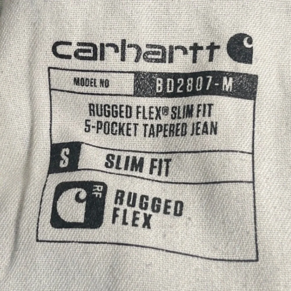 Carhartt Rugged Flex Slim Tapered Jeans Mens Tag 30x30 Measures 31x30 Denim EUC